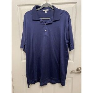 Peter Millar Polo Shirt Mens XL Navy 100% Cotton Golf